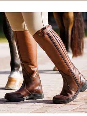 Ovation Women’s Moorland II Tall Riding Boot Size 38/7.5 Regular in Brown NWOT